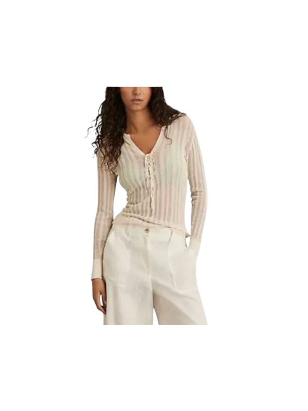 Reiss Saman knitted beach cover-up top NWT - Size S